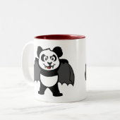 Vampire Panda Tweekleurige Koffiemok (Voorkant links)