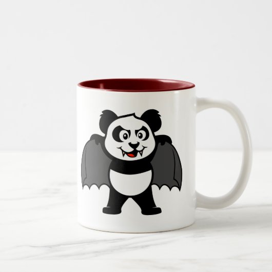 Vampire Panda Tweekleurige Koffiemok (Rechts)