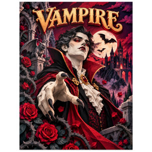 Vampire, Papieren Snijmonster Briefkaart