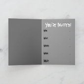 Vampire partijuitnodigingen Aangepaste halloween K (Binnen)