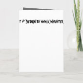 Vampire partijuitnodigingen Aangepaste halloween K (Achterkant)