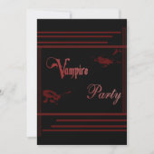Vampire Party Kaart (Voorkant)