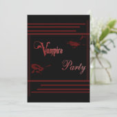 Vampire Party Kaart (Staand voorkant)