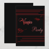 Vampire Party Kaart (Voorkant / Achterkant)
