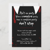 Vampire Party Stop niet met Halloween Kaart (Voorkant)