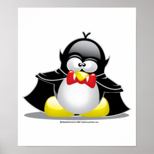 Vampire Penguin Poster