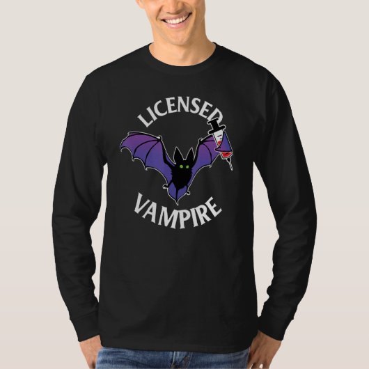 Vampire Phlebotomy Phlebotomist Technician Nurse T-shirt (Voorkant)