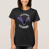 Vampire   Phlebotomy Phlebotomist Technician Nurse T-shirt (Voorkant)