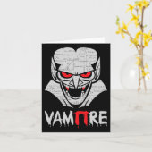 Vampire Pi Halloween Kostuum Funny Wiskunde Scienc Kaart (Gele Bloem)