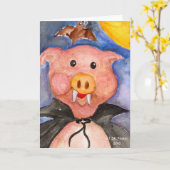 Vampire Pig Kaart (Gele Bloem)