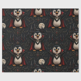 Vampire pinguïn inpakpapier verjaardagen Kerstmis