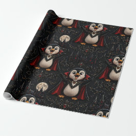 Vampire pinguïn inpakpapier verjaardagen Kerstmis