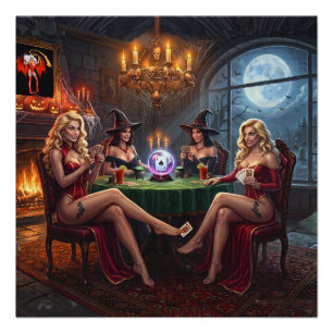 Vampire Pokermeisjes Willen Gewoon Pret Hebben Perfect Poster