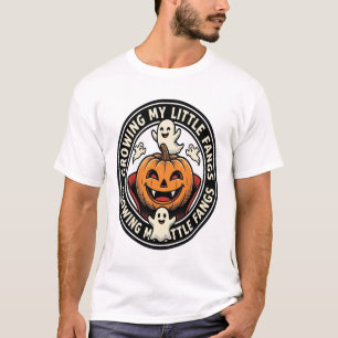 Vampire Pompoen Badge Kleine Hoektanden Groeiend_1 T-shirt