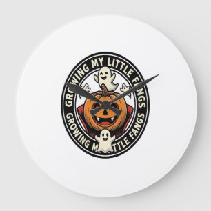 Vampire Pompoen Badge Mijn Kleine Hoektanden Laten Grote Klok