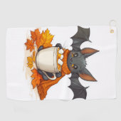Vampire Pompoen Latte Golfhanddoek (Horizontaal)
