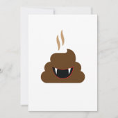 Vampire Poop Emoji Funny Halloween Kaart (Voorkant)