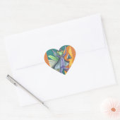 VAMPIRE PRAYING MANTIS BUG STICKERS SHEET Heart (Envelop)