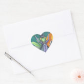 VAMPIRE PRAYSMANTIS, BUG STICKERS BEVESTIGEN Hart (Envelop)