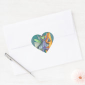 VAMPIRE PRAYSMANTIS, BUG STICKERS BEVESTIGEN Hart (Envelop)