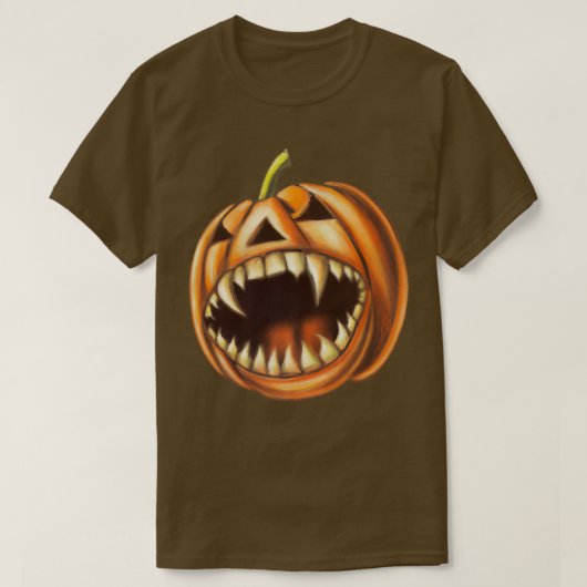 Vampire Pumpkin JackOLantern T-shirt (Design voorkant)