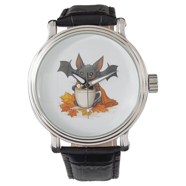 Vampire Pumpkin Latte Horloge (Voorkant)