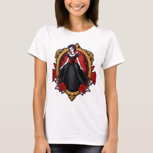 Vampire Queen Aesthetic - Elegante Gotische Hallow T-shirt