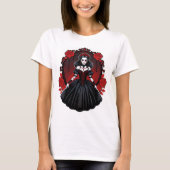 Vampire Queen Aesthetic - Elegante Gotische Hallow T-shirt (Voorkant)