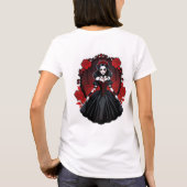 Vampire Queen Aesthetic - Elegante Gotische Hallow T-shirt (Achterkant)
