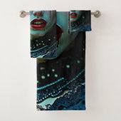 Vampire Queen: Dark Allure Art Bad Handdoek (Insitu)