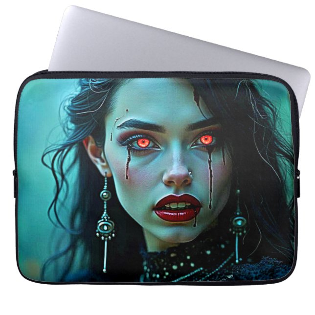 Vampire Queen: Dark Allure Art Laptop Sleeve (Voorkant)