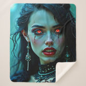 Vampire Queen: Dark Allure Art Sherpa Deken (Voorkant)