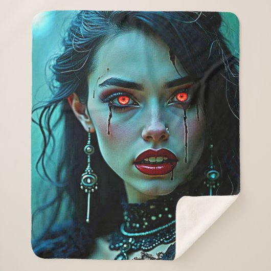 Vampire Queen: Dark Allure Art Sherpa Deken (Voorkant)