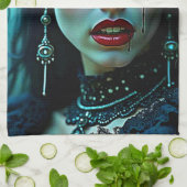 Vampire Queen: Dark Allure Art Theedoek (Gevouwen)
