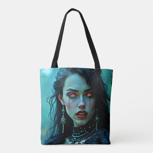Vampire Queen: Dark Allure Art Tote Bag (Achterkant)
