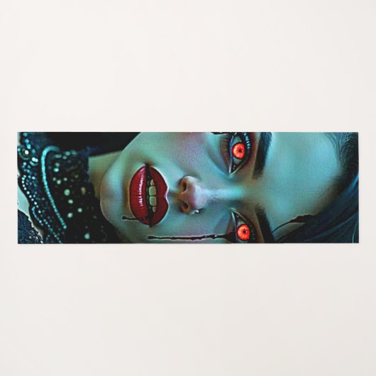 Vampire Queen: Dark Allure Art Yogamat (Achterkant (horizontaal))