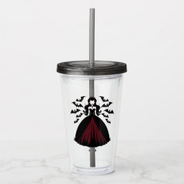Vampire Queen Halloween Acryl Drinkbeker