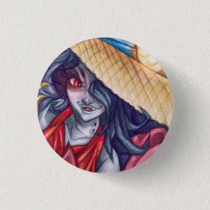 Vampire Queen Pet Pin Ronde Button 3,2 Cm