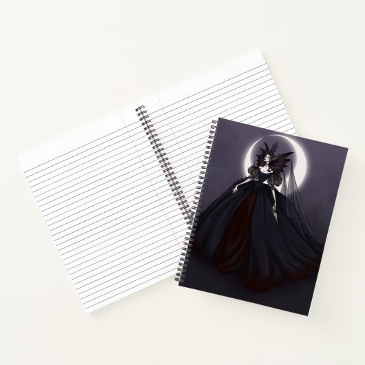 Vampire Queen Spiral Notebook Notitieboek (Binnen)