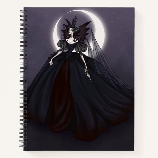 Vampire Queen Spiral Notebook Notitieboek (Voorkant)