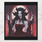 Vampire Queen Wijn Etiket (Enkel label)