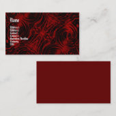 Vampire Red Gothic Visitekaartje (Voorkant / Achterkant)
