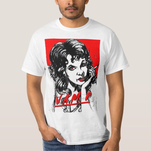 VAMPIRE RED LIPS ART JACK JOYA T-SHIRT (Voorkant)