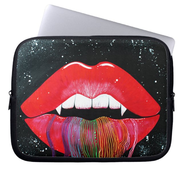 Vampire regenboog laptop sleeve (Voorkant)