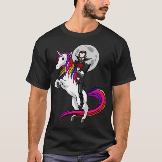 Vampire Ridende Eenhoorn T-shirt (Voorkant)