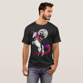 Vampire Ridende Eenhoorn T-shirt (Voorkant volledig)