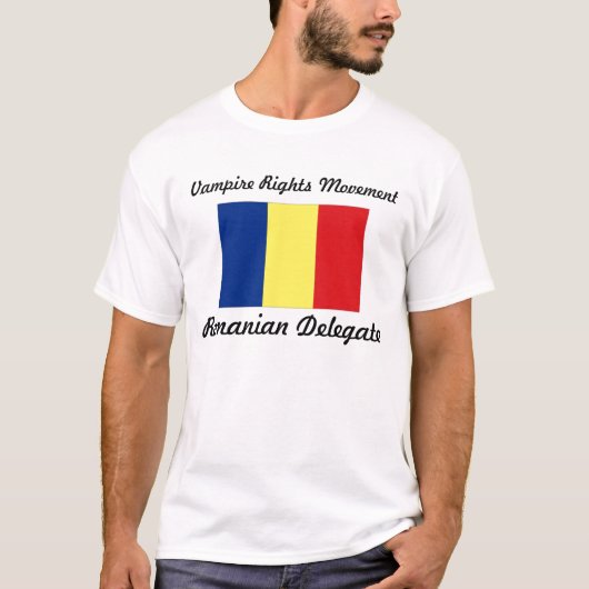 Vampire Rights Movement - Roemeense afgevaardigde T-shirt (Voorkant)