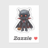 Vampire Robot Vinyl Sticker Schattige Halloween Sc (Vel)