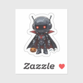 Vampire Robot Vinyl Sticker Schattige Halloween Sc