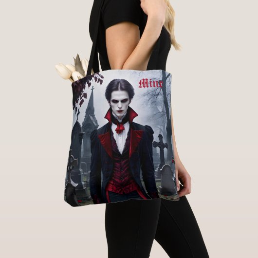Vampire Romance Reader Verjaardagscadeau Naam toev Tote Bag (Dichtbij)